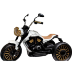 Kids Electric Bike – Stylish Gold & White Ride-On Adventure